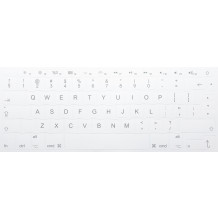 N18 Ключевые наклейки Apple - большой набор - белый фон - 14:14мм